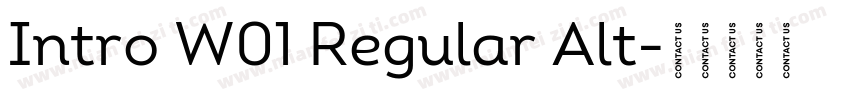 Intro W01 Regular Alt字体转换